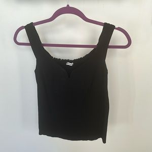 Reformation cropped sweetheart tank